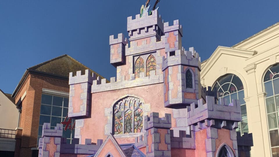 A Christmas attraction of Cinderella's Castle