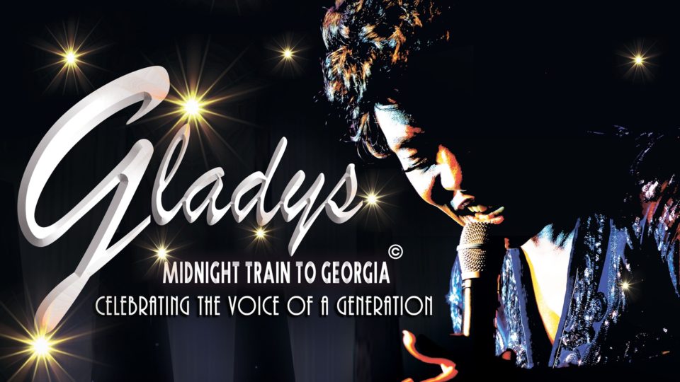 Midnight Train to Georgia the title appears on the left beside a stylised image of Gladys Knight