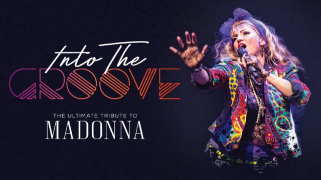 In The Groove title text with madonna tribute singing in spotlight