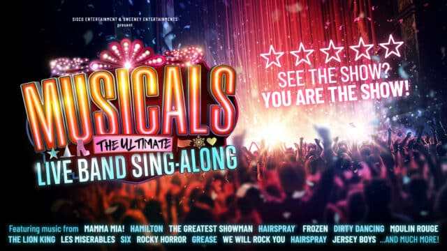 Musicals the ultimate live band sing along poster